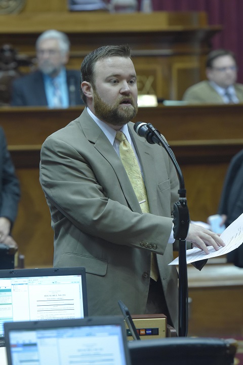 Representative Jered Taylor (photo; Tim Bommel, Missouri House Communications)